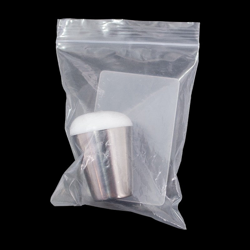 White Jelly Soft Silicone Nail Art Stamp with Scraper